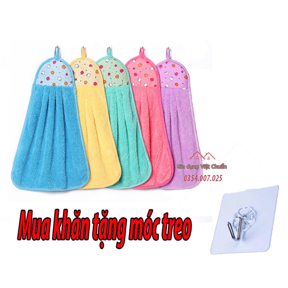 Khăn lau tay nhà bếp mềm mại  lau bát, nhà bếp đa năng siêu thấm hút chống dính dầu mỡ hai mặt tiện dụng GD130