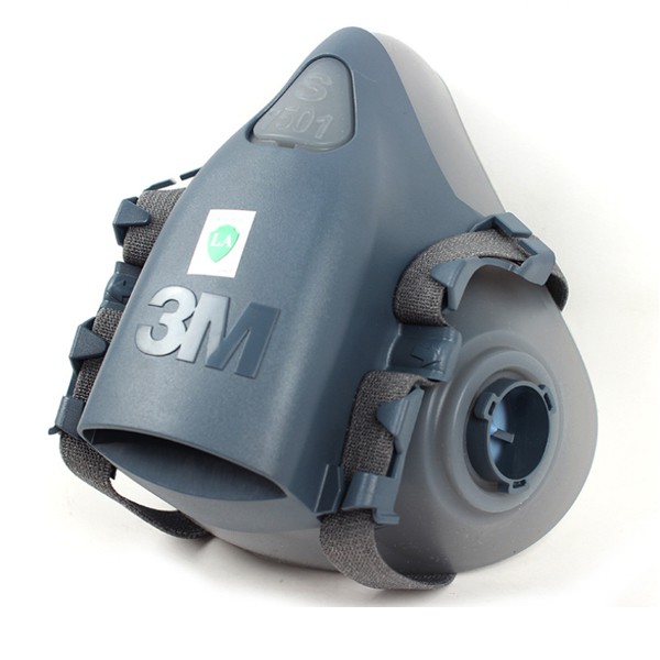 Mặt nạ chống bụi 3M 7501 + cặp Phin lọc 3M 2097 lọc hơi hữu cơ, Bụi dầu, bụi siêu mịn