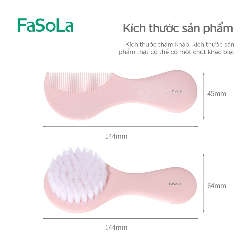 [FREESHIP] Bộ lược chải, massage đầu lông mềm, nhựa mềm bảo vệ da đầu bé FaSoLa FSLDZ-149, FSLDZ-292