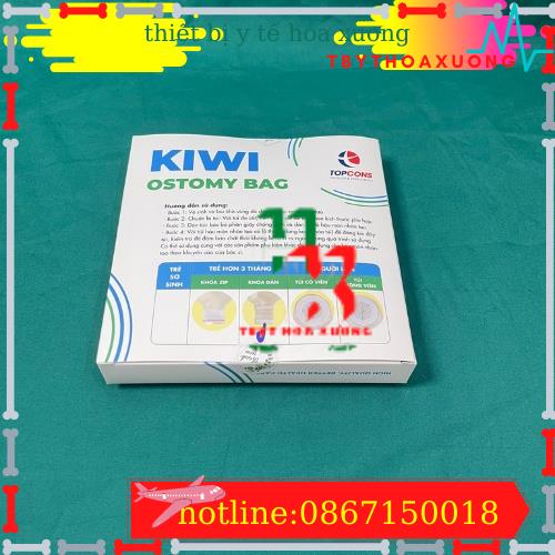 Hộp 10 Túi hậu môn nhân tạo con gấu cho trẻ sơ sinh