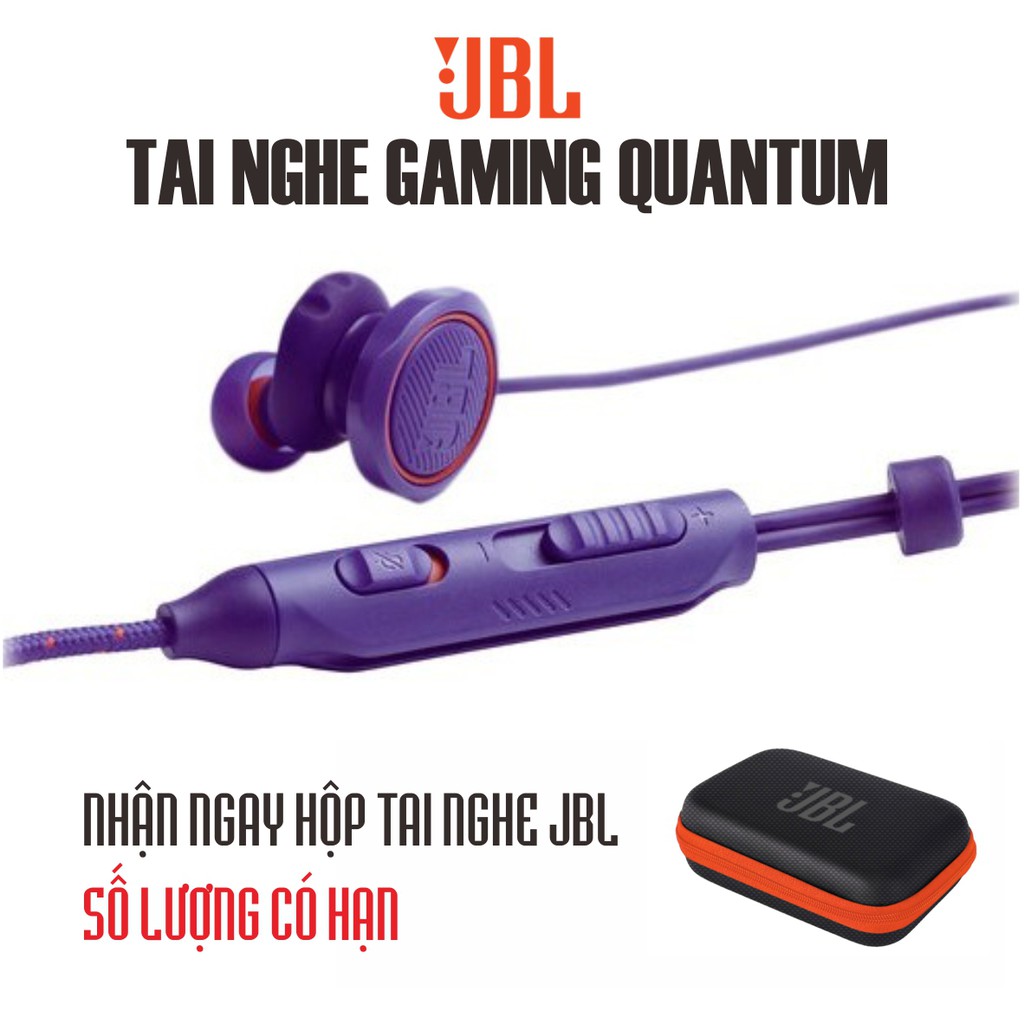 Tai Nghe Gaming In-Ear JBL Quantum 50 - Bảo Hành Điện Tử 12 Tháng