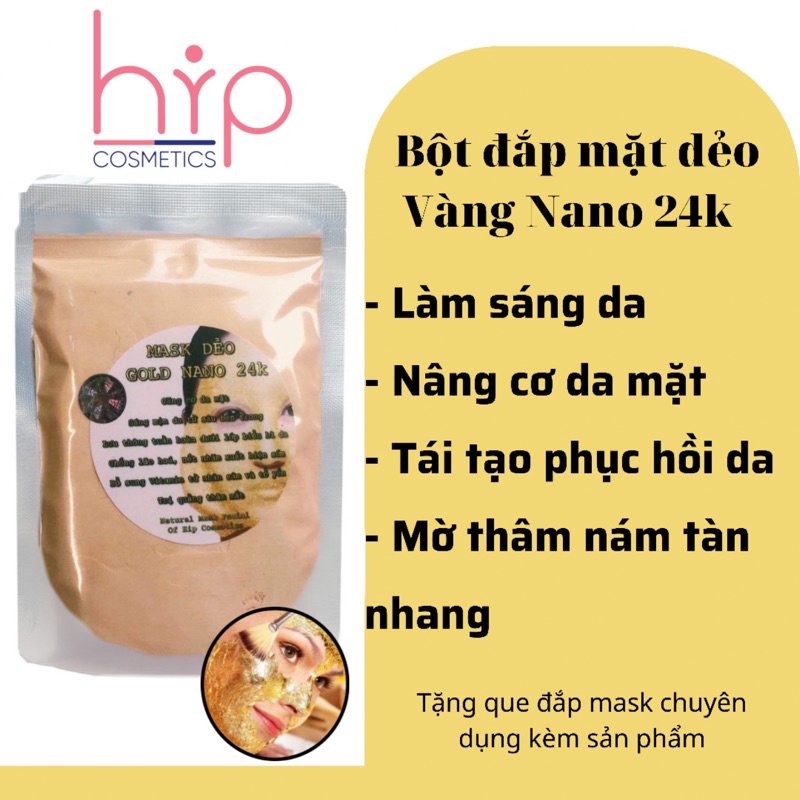 Bột mặt nạ mask dẻo vàng nano collagen