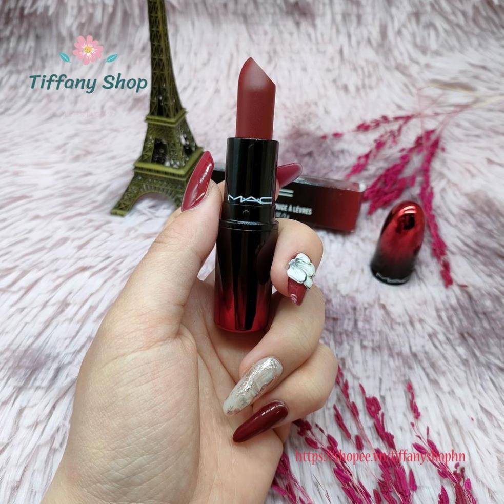 Son lì Mac love me lipstick rouge à lèvres Màu 423 E for effortless 3g sắc đỏ quyến rũ và mê hoặc