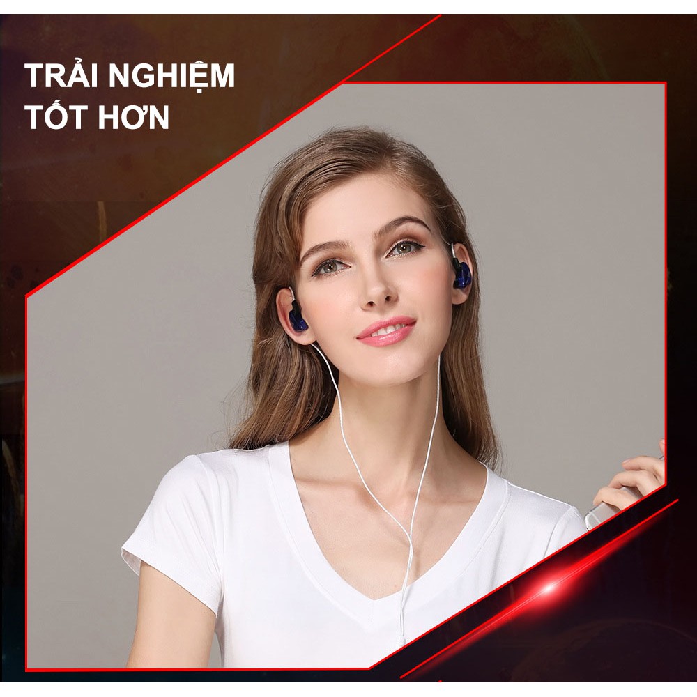 Tai nghe QKZ CK5 Phiên bản mới nhất - Tai nghe Chống ồn Giá rẻ Có mic Chất lượng âm tốt