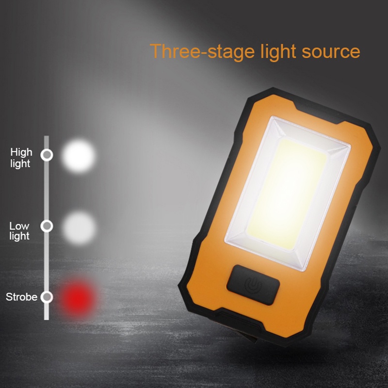 Đèn Led COB Khung Kim Loại Có Móc Treo Di Động Có Thể Sạc Lại Cho Sửa Chữa Xe Hơi