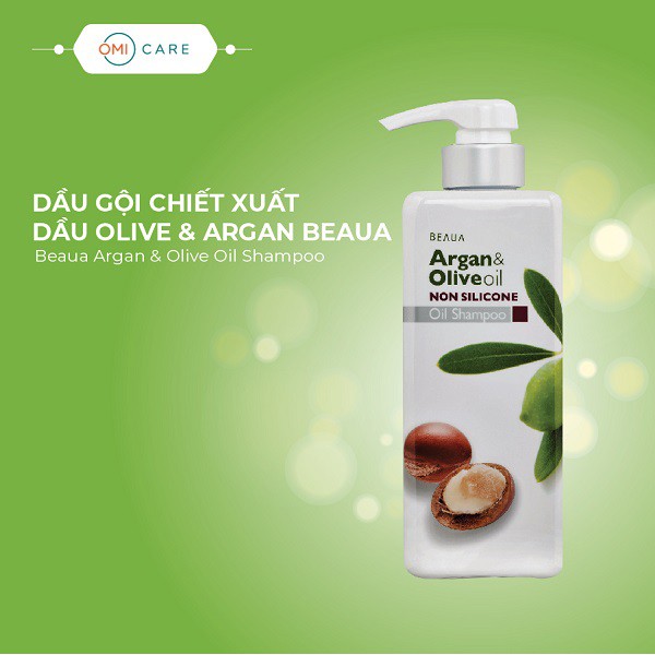 Bộ Dầu Gội + Xả Beaua Chiết Xuất Dầu Olive &amp; Argan