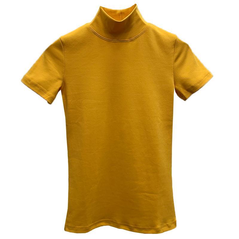 Áo nam Ngắn Tay Cổ Cao Màu Trơn Phong Cách Hàn Quốc Thời Trang Thu Đông 2022 Se