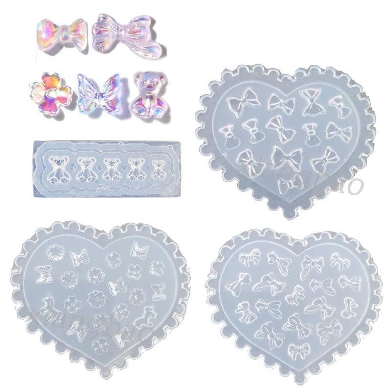 Set 4 khuôn làm phụ kiện trang trí móng tay nghệ thuật 10M