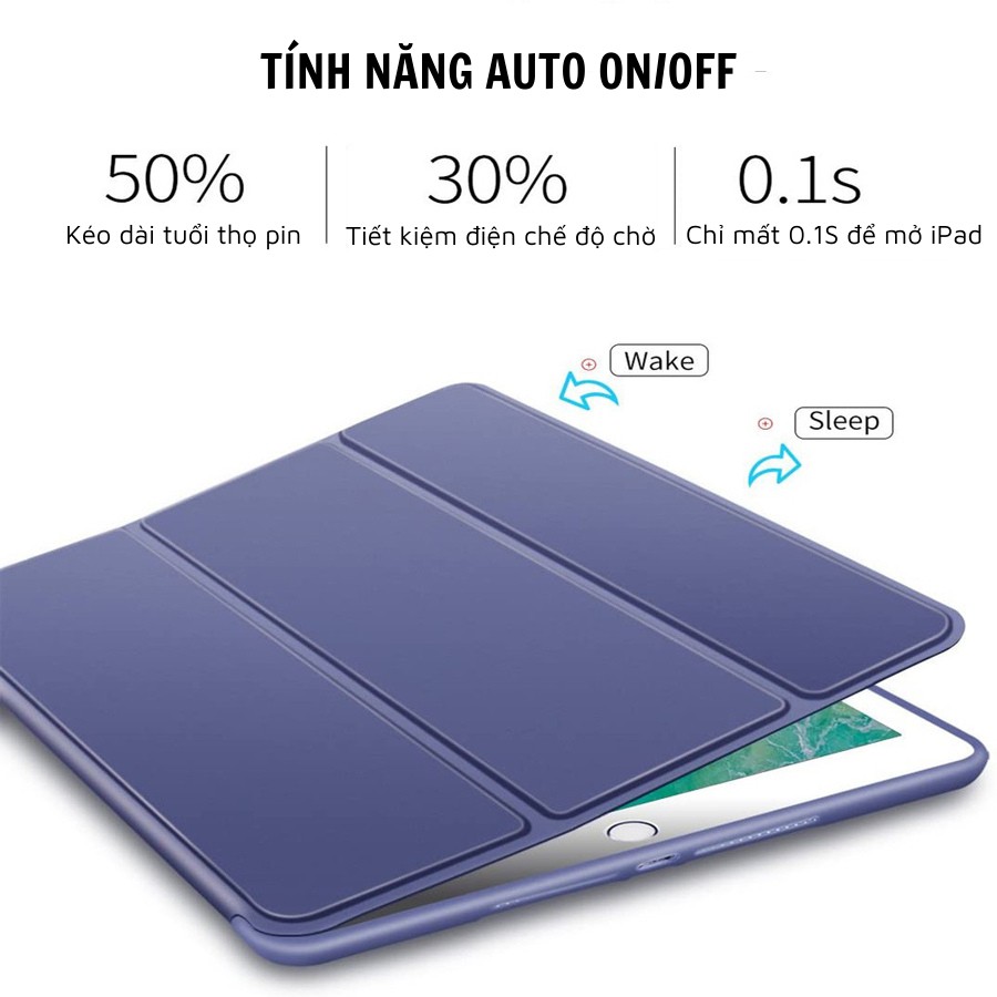 Bao da iPad, Ốp iPad Viền Silicon Màu Pastel (Không có khay bút) | WebRaoVat - webraovat.net.vn