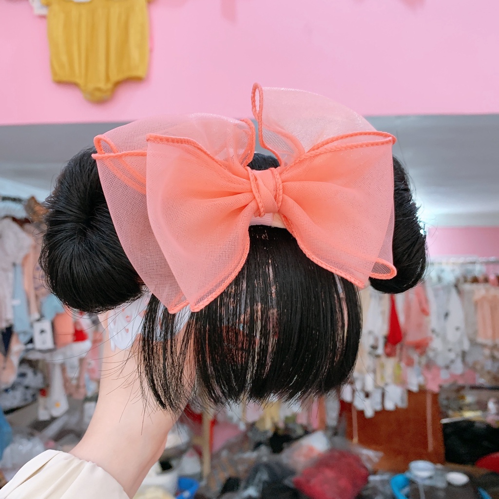 Mẫu mới 2022 Turban tóc giả nơ voan cực sang