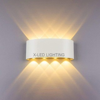 [X-LED] Đèn hắt tường 2 đầu - 8 tia led