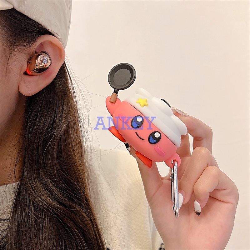 Samsung Galaxy Buds 2 / Pro / Live / Buds2 Vỏ Bảo Vệ Hộp Sạc Tai Nghe Bằng Silicon Mềm Chống Sốc Chống Thấm Nước Kèm Móc Chất Lượng Cao