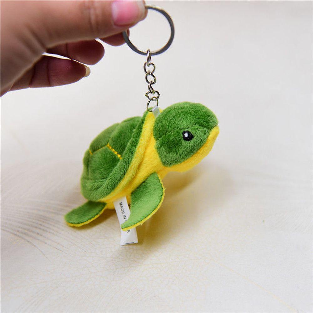 LANFY Móc Chìa Khóa Hình Chú Rùa Bằng Cotton PP Dễ Thương Giá Đỡ