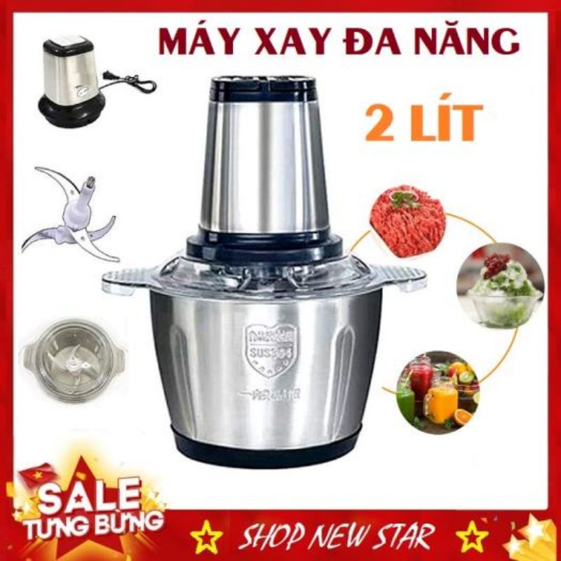 Máy Xay Thịt Inox Đa Năng dung tích 2L