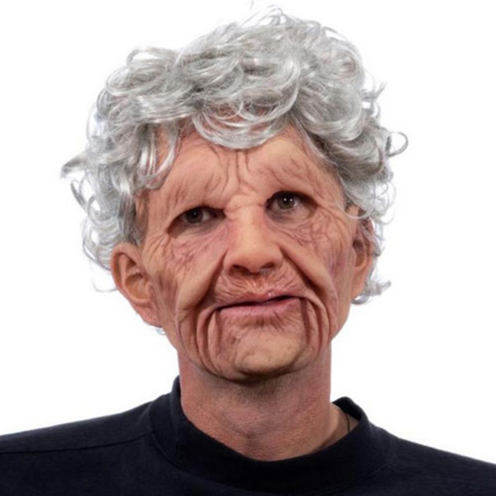 Mặt nạ hóa trang người già đáng sợ cho dịp halloween