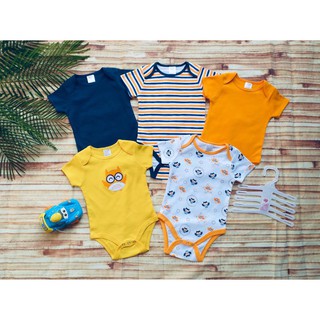 Set 5 body chip, bodysuit cho bé trai và bé gái sơ sinh từ 0-9kg - BC02