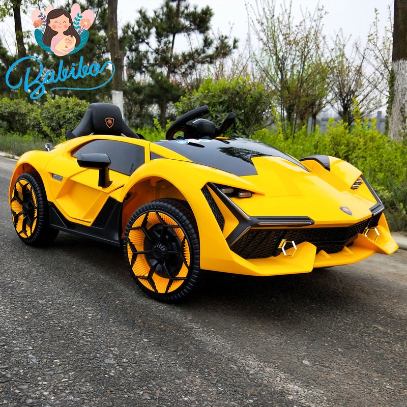 Xe điện cho bé, Xe điện siêu sang mẫu Lamboghini cho bé có điều khiển từ xa Nel 603