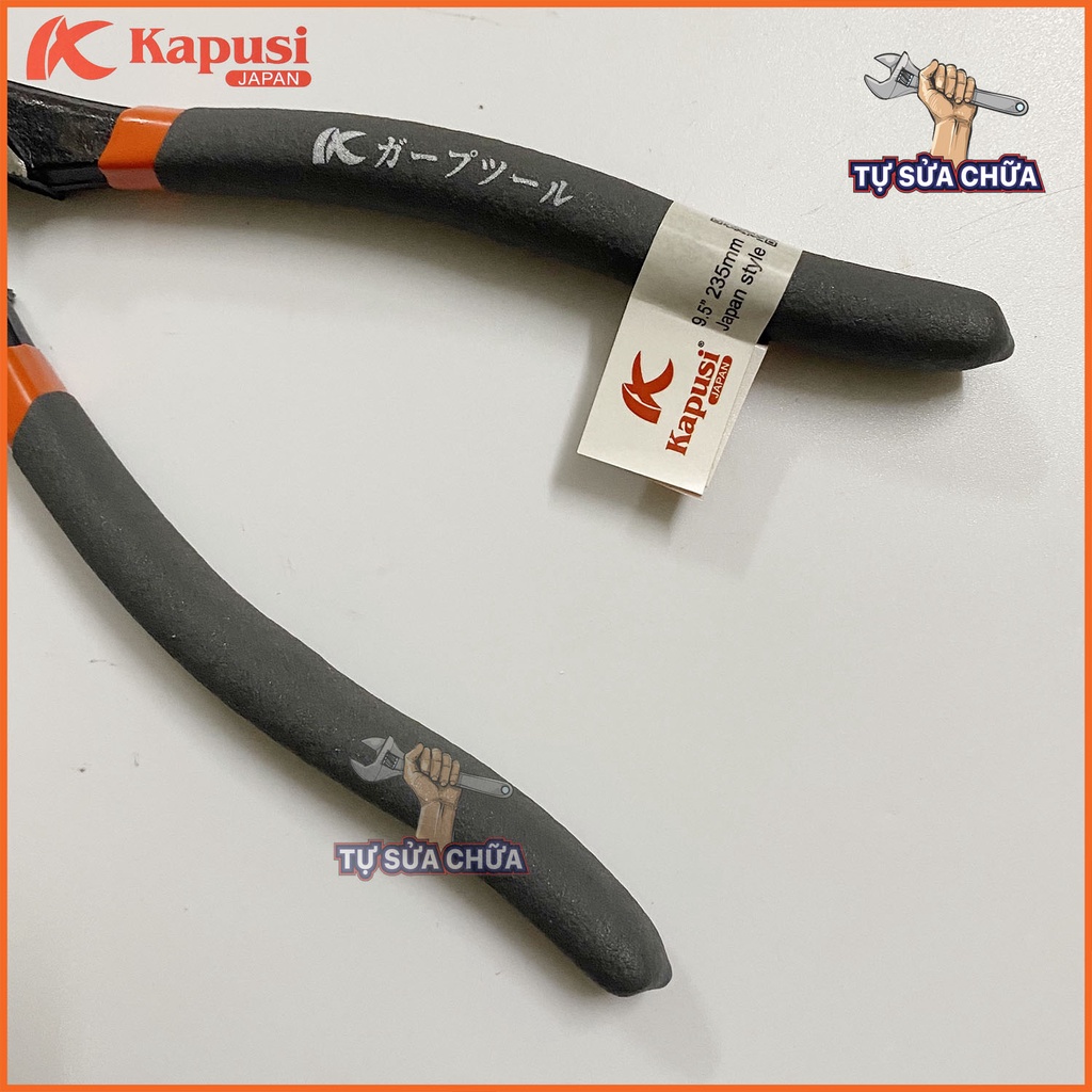 Kìm điện cắt đa năng 9,5icnh - 235mm chính hãng Kapusi Japan mẫu mới kẹp cực chắc, cắt cực nhanh HÀNG CAO CẤP
