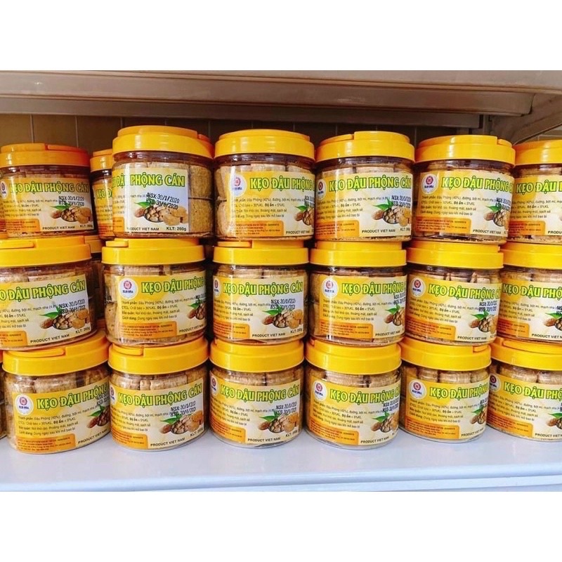 kẹo đậu phộng cán loại 1 hộp 260g