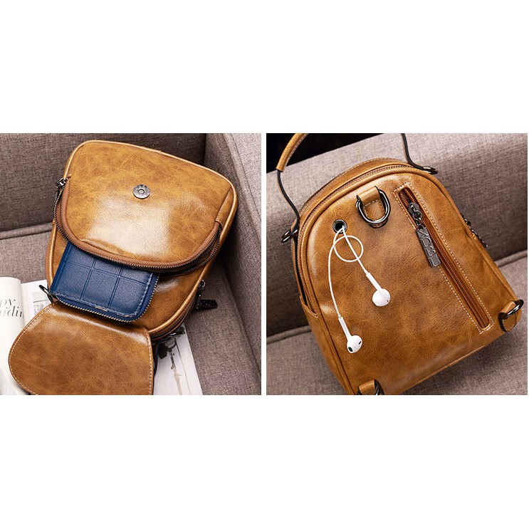 Balo mini nữ style hàn quốc siêu đẹp, chất da cao cấp bền và chống thấm nước BMV0185