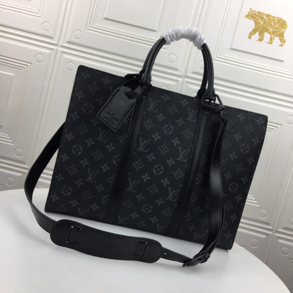 Cặp xách công sở nam thời trang da thật cao cấp Louis Vuitton LV lịch lãm