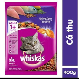 Whiskas gói 400g - thức ăn hạt cho mèo