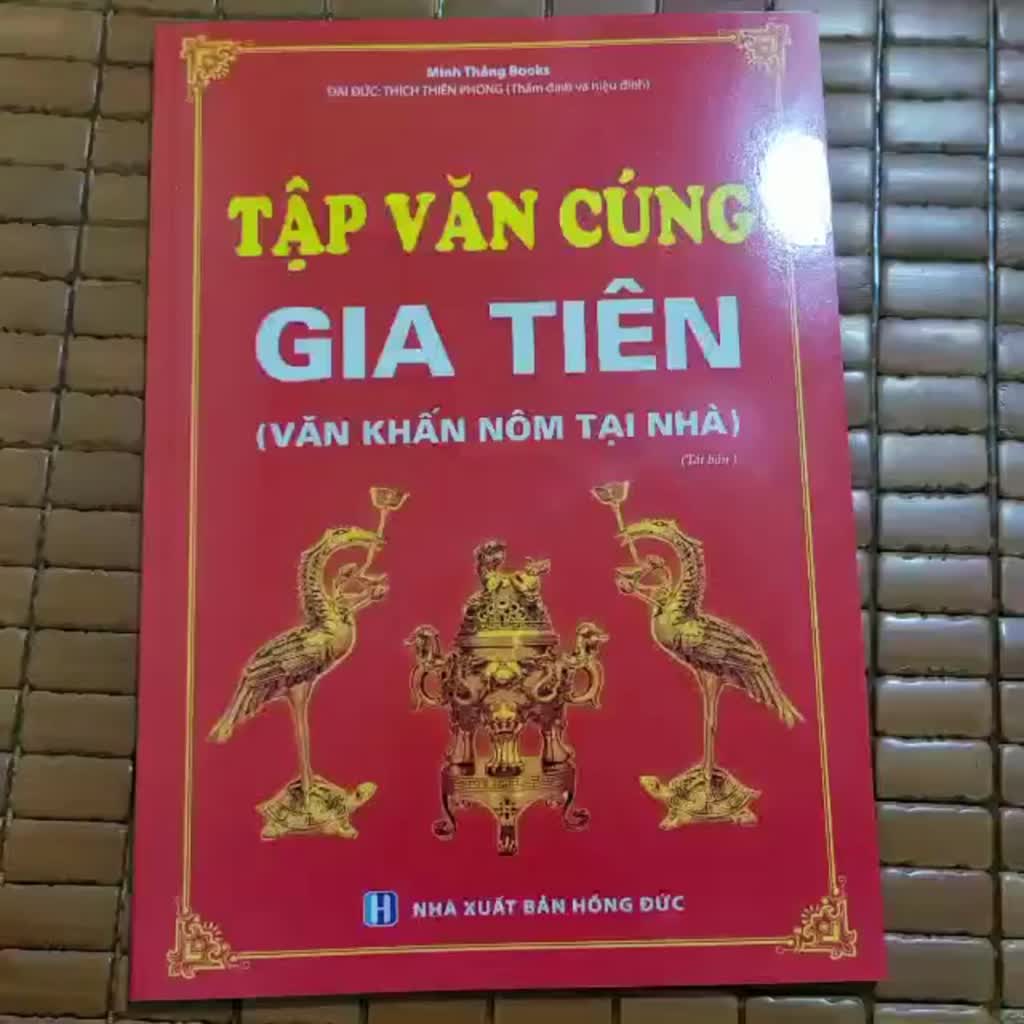 Sách-Tập văn cúng gia tiên (Văn khấn nôm tại nhà) | BigBuy360 - bigbuy360.vn