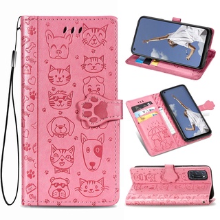 PU Leather Dogs and Cats pattern Flip Wallet Case with Card Slot and Kickstand for iPhone 12 13 Pro Max
