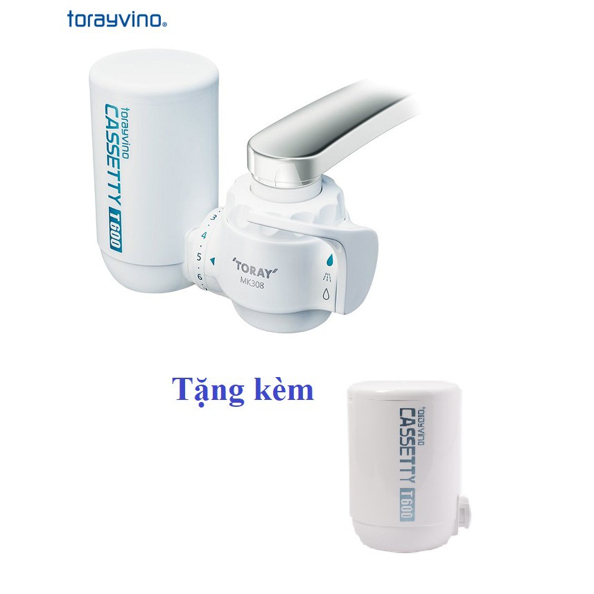 Torayvino - Máy lọc nước Torayvino Nhật Bản MK308T +2 lõi lọc MKC.TJ- BH 12 tháng [Torayvino]