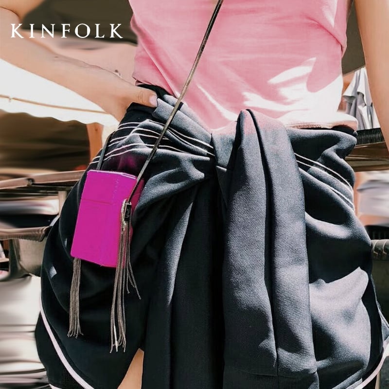 Túi Hình Hộp Thuốc Lá Dây Kim Loại Sang Chảnh Nam Nữ Thời Trang