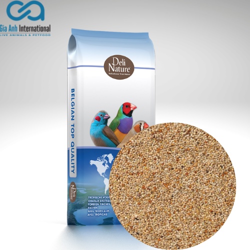Hạt trộn dinh dưỡng cho dòng chim Finches, Thạch Yến - Deli Nature Foreign Finches Basic - Gói 1KG