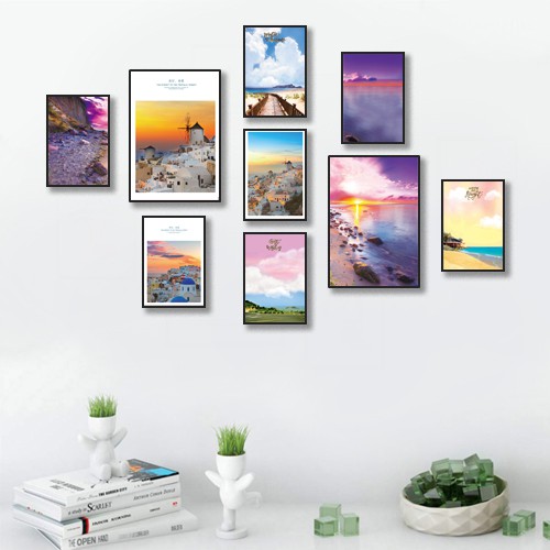 Bộ 9 Tranh Treo Tường Phòng Khách Đẹp Mắt, Nghệ Thuật, Hiện Đại mới nhất 2021 | Tranh Decor 3H | BigBuy360 - bigbuy360.vn