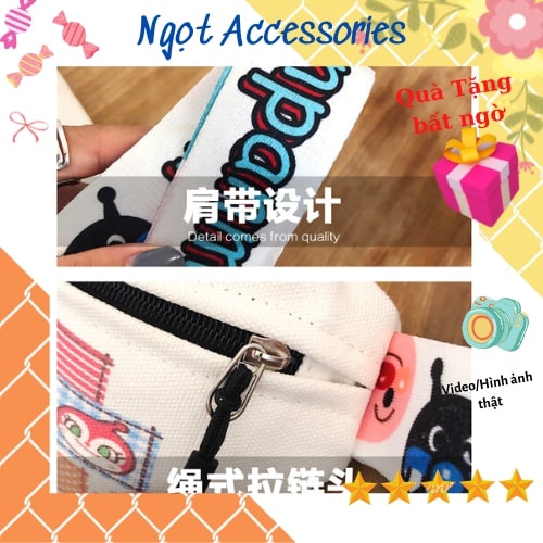 Túi Bao Tử Nam Nữ Đeo Chéo Chất Liệu Vải Cao Cấp Phong Cách Hàn Quốc Thời Trang Ngọt Accessories Giá Rẻ