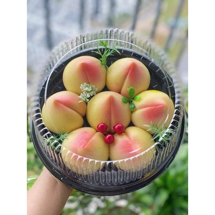 Bánh bao đào tiên dâng lễ Homemade 10k/quả