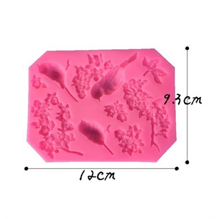 Khuôn vĩ chim 3c chùm hoa - khuôn silicon