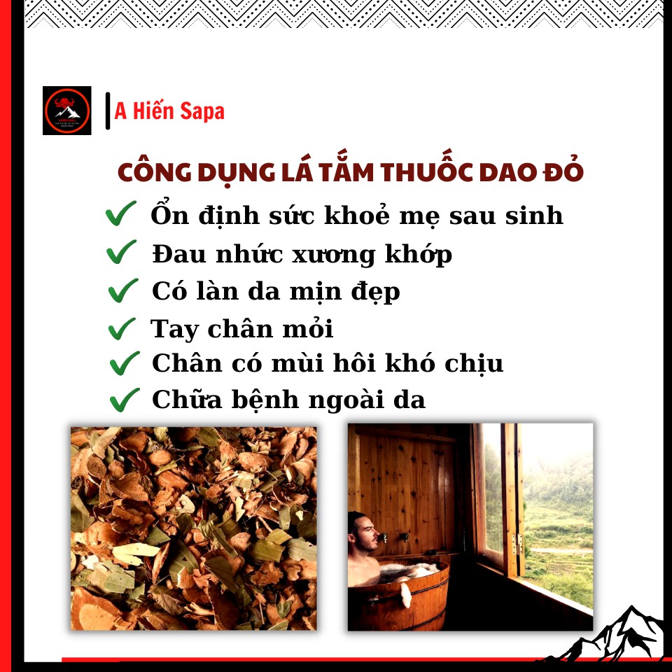 Lá Tắm Da đỏ cho mẹ bầu sau sinh