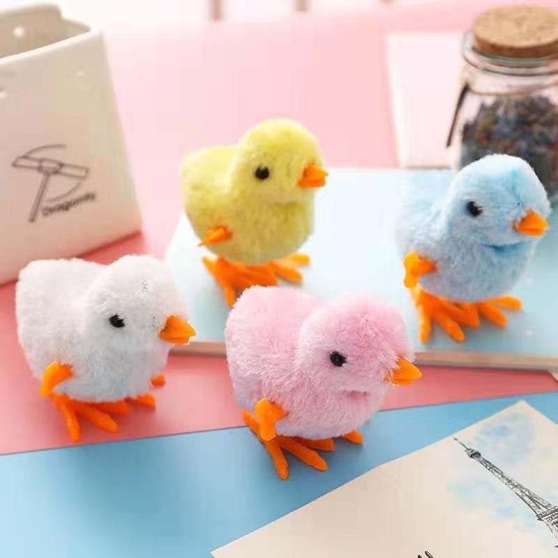 Gà con biết nhảy đồ chơi vặn cót cực đáng yêu cho bé