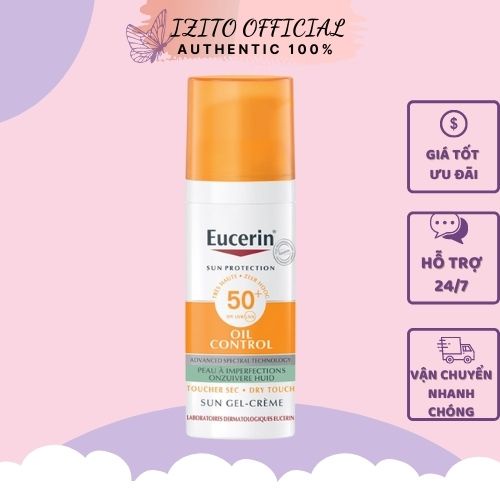 Kem chống nắng kiểm soát dầu Eucerin Sun Gel-Creme Oil Control Dry Touch SPF 50+