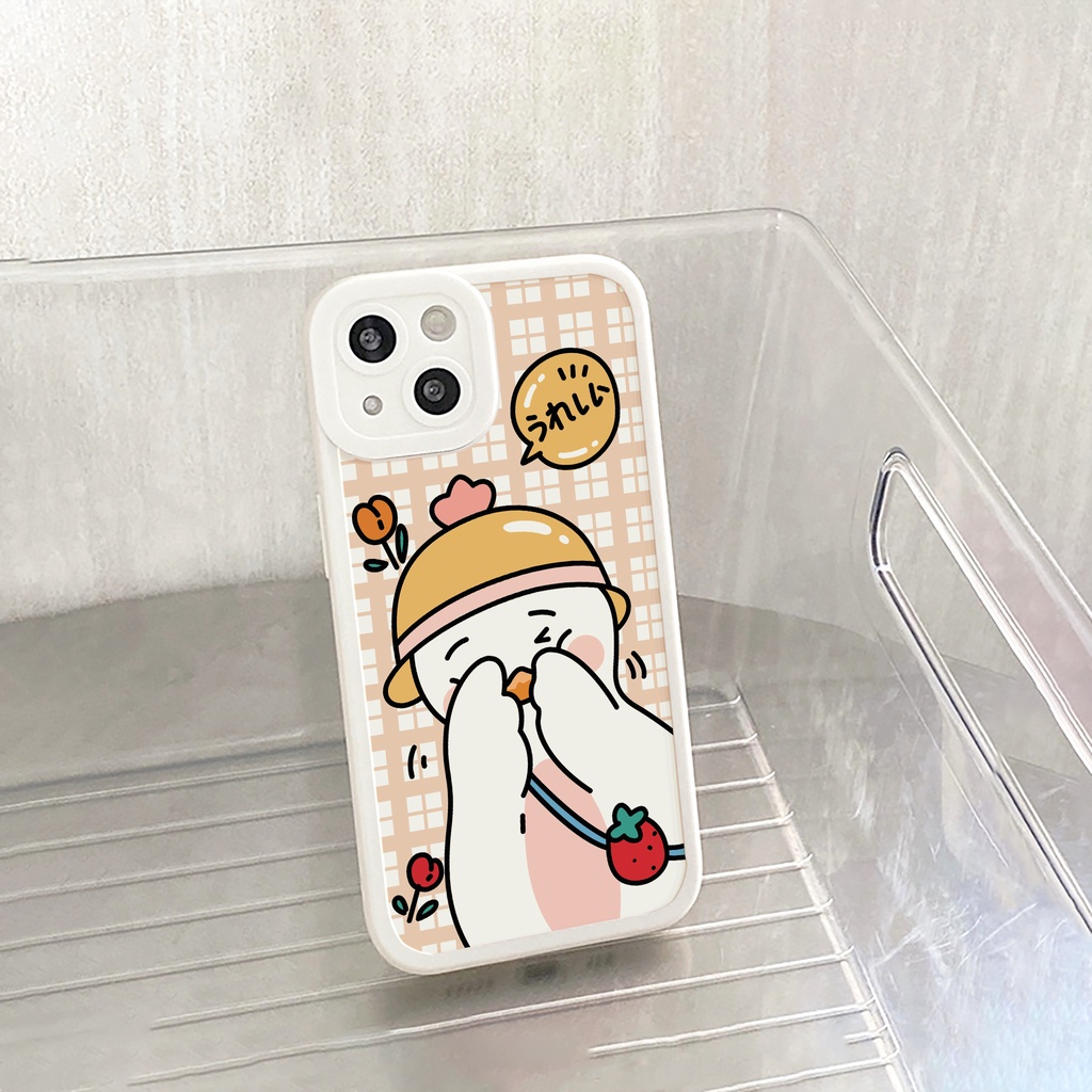 Ốp lưng iphone Vịt đáng yêu bóng cạnh vuông 6/6plus/6s/6splus/7/7plus/8/8plus/x/xs/11/12/13/14/pro/max/promax/plus