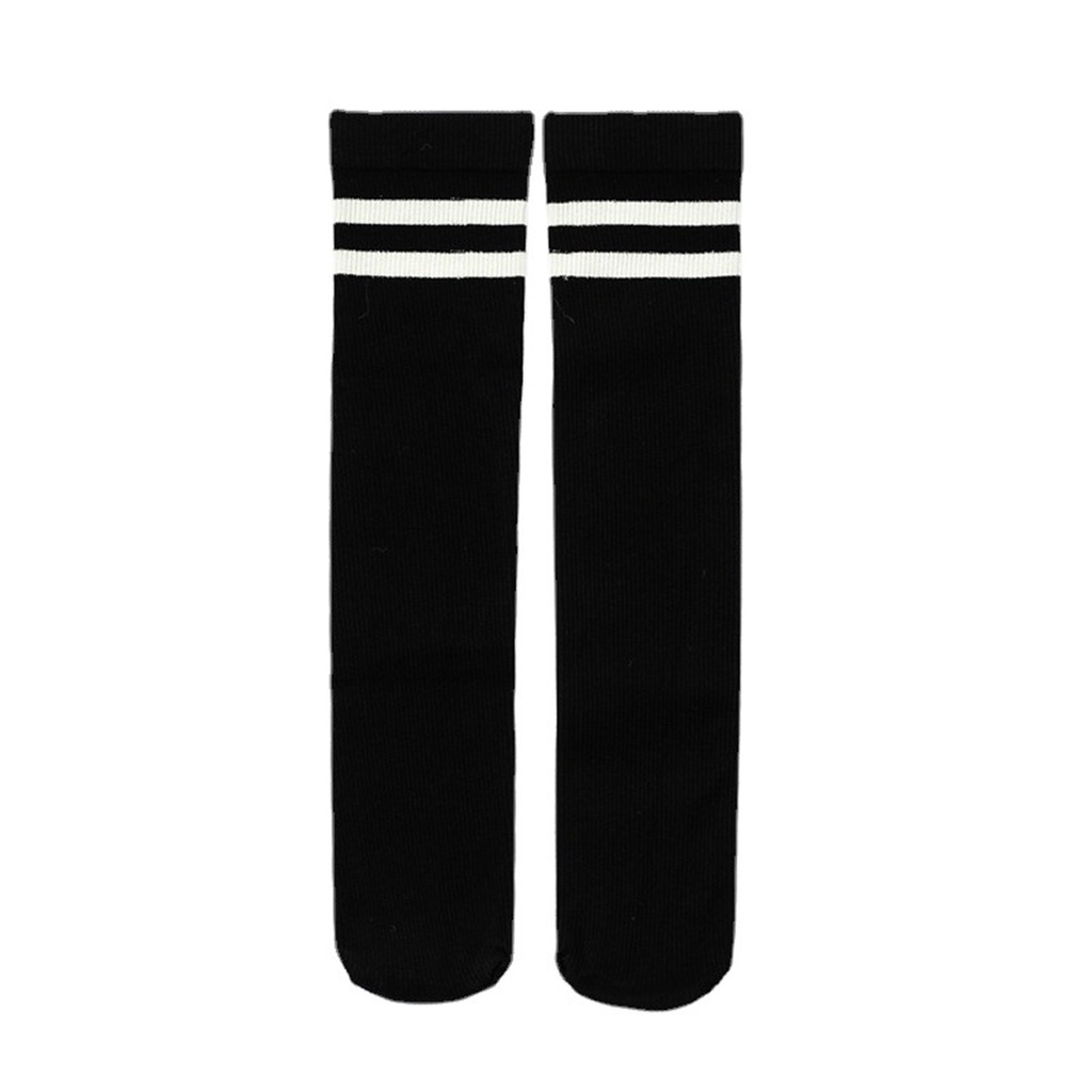 1 Đôi Vớ Dài Qua Gối Mềm Mại Co Giãn Màu Trơn Giữ Ấm Mùa Đông Cho Nữ