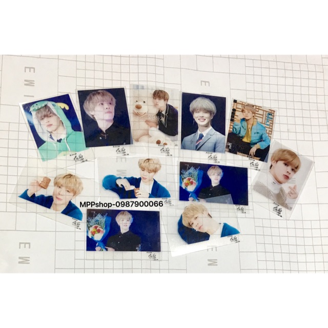 Combo 7 card trong suốt JIMIN BTS có chữ ký ngẫu nhiên