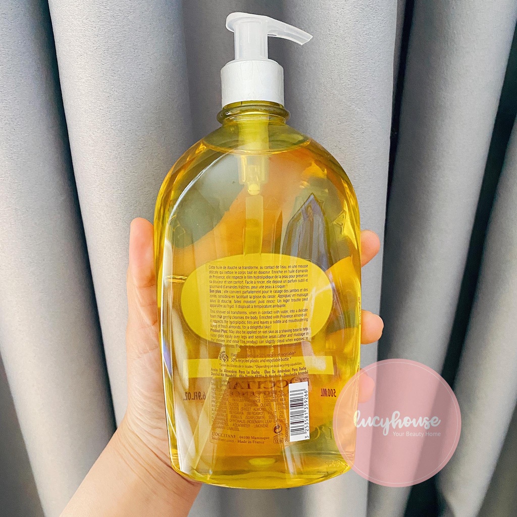 Dầu Tắm Hạnh Nhân L'Occitane Almond Shower Oil 500ml