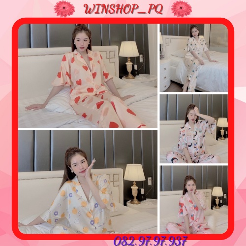 ĐỒ BỘ PIJAMA 🍒đồ bộ pijama lụa latin 🍒 mẫu cánh dơi SIÊU HOT - KÈM VIDEO THẬT