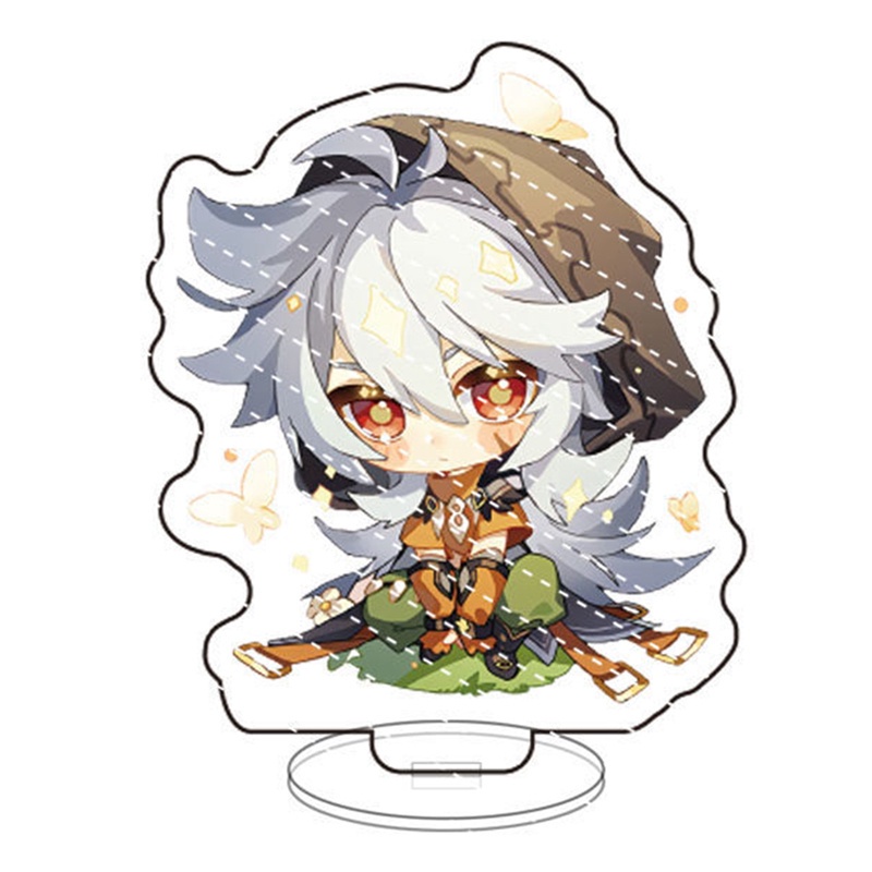 Mô hình đứng bằng acrylic mô phỏng nhân vật trong game Genshin Impact để bàn trang trí