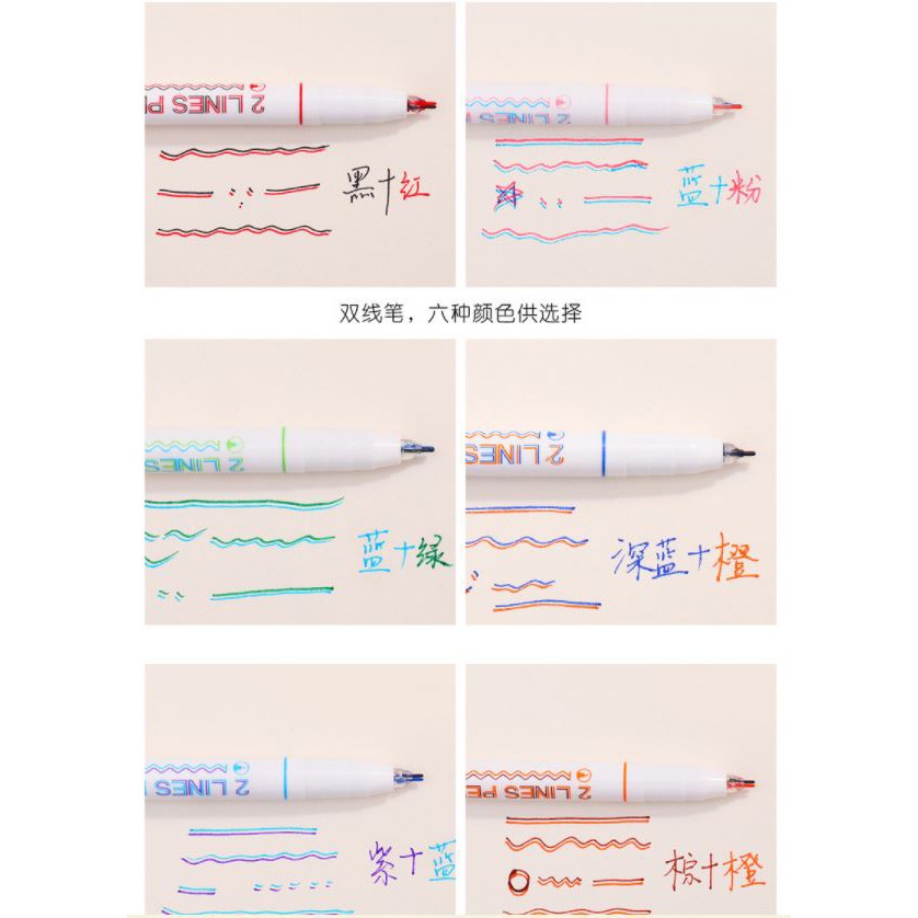 Bút trang trí 2 ngòi - Double line 0.5mm 5.0 168 Đánh Giá 445