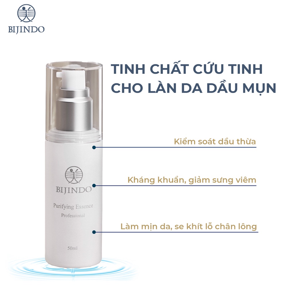 Tinh chất trà xanh cho da dầu BIJINDO 50ml serum giảm mụn, cấp ẩm sâu