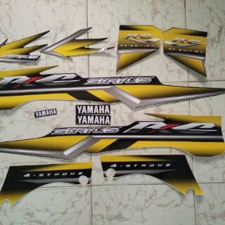 Bộ tem yamaha Sirius RC vàng đen