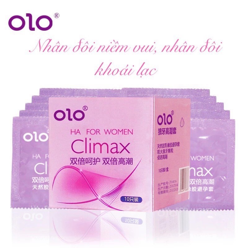 Bao cao su OLO thân có đốt kích thích G điểm | OLO For Women Climax