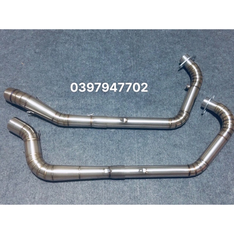 Cổ 2 Khúc Gắn Lon Pô Độ 38-42-51 Dành Cho Exciter150 ,135 Winner , Satria , Sonic