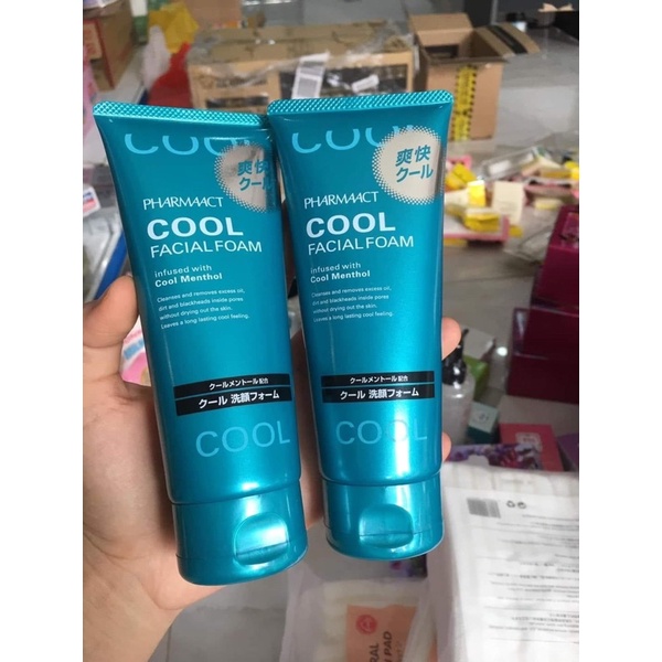 Sữa Rửa Mặt Pharmaact Cool Facial Foam 130g Nhật Bản